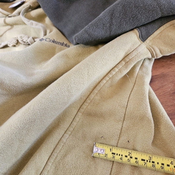 Columbia Vintage Long Sleeve Hoodie Sweatshirt Green Size XXL - Picture 4 of 9
